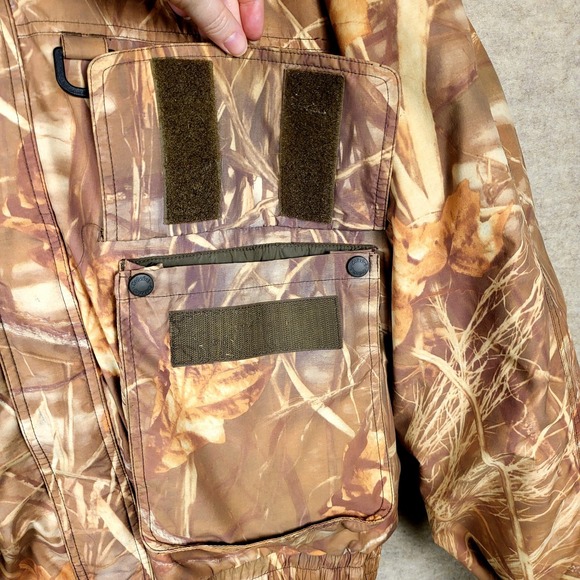 Heavy Cabela's Gore-tex 3‎ in 1 Advantage Wetlands Camo Hunting Jacket Mens L - Picture 11 of 16